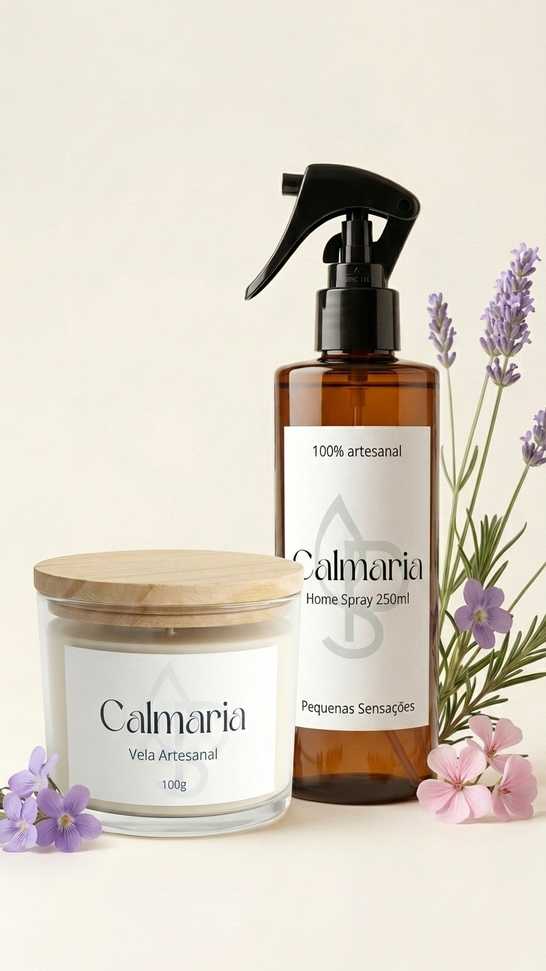 Combo Calmaria: Vela e Home Spray