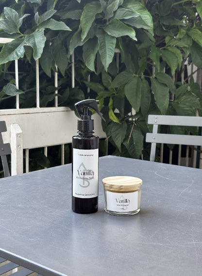 Combo Vanilla: Vela e Home Spray