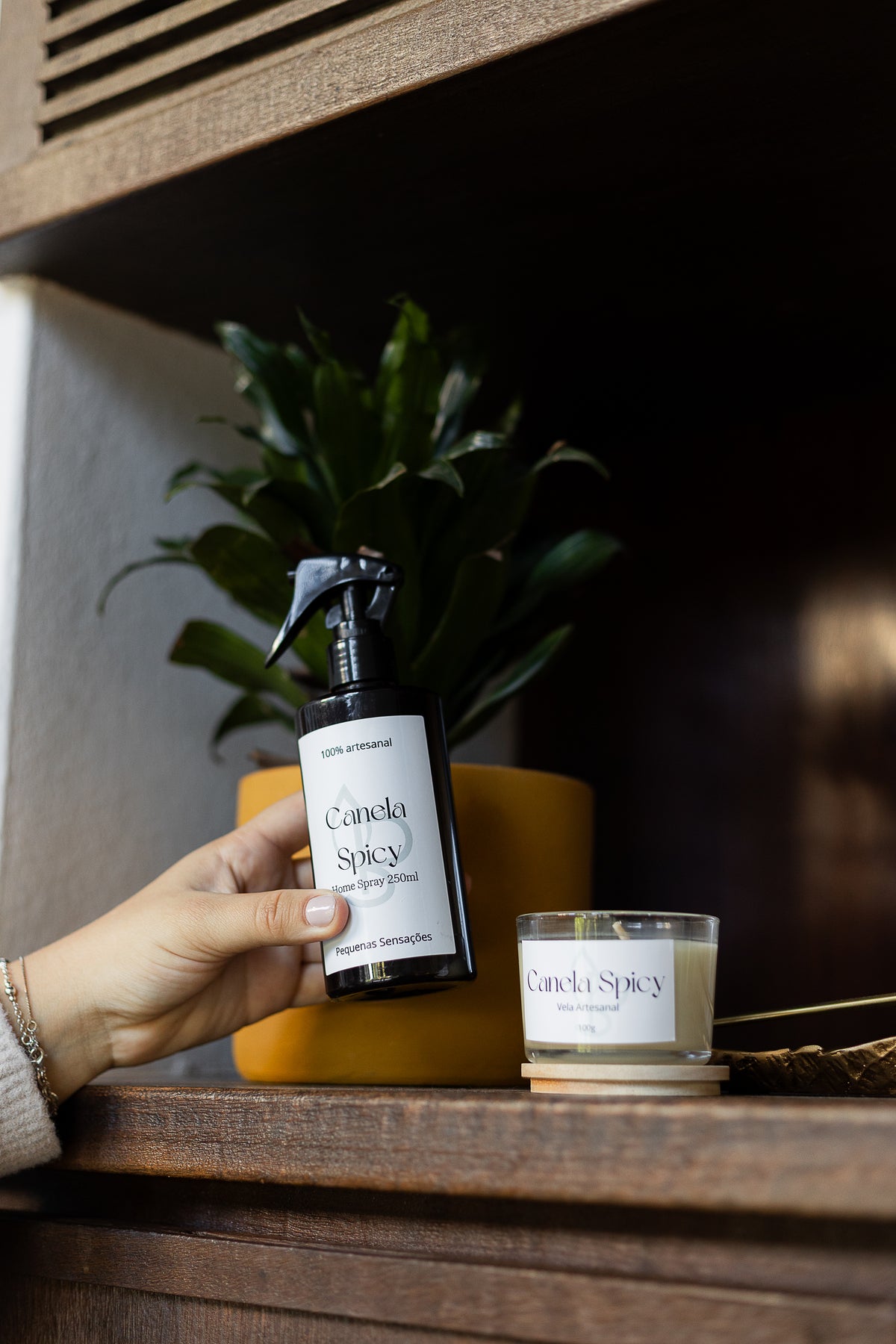 Combo Canela Spicy: Vela e Home Spray – foto 2