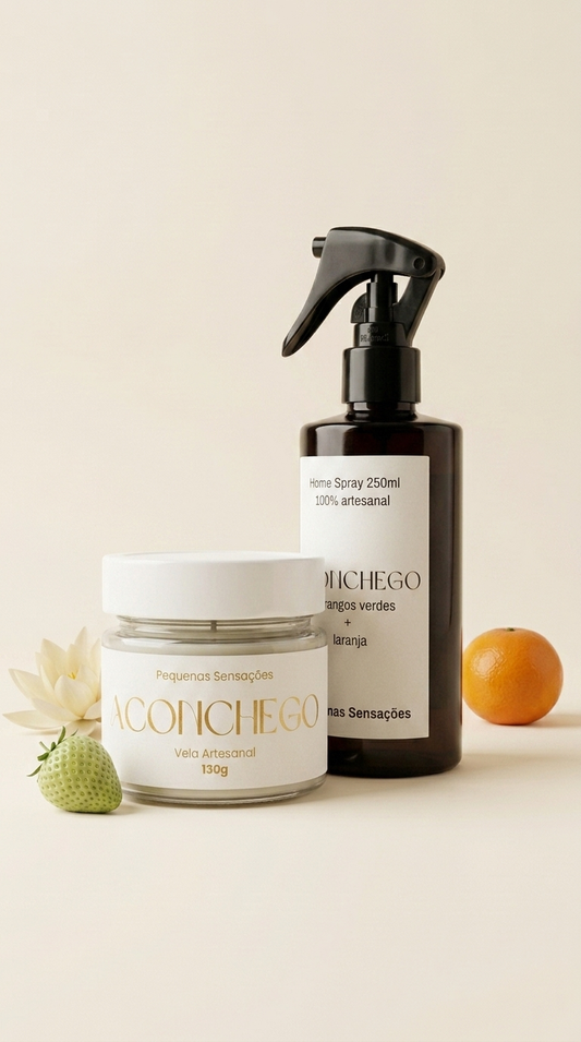Combo Aconchego: Vela e Home Spray