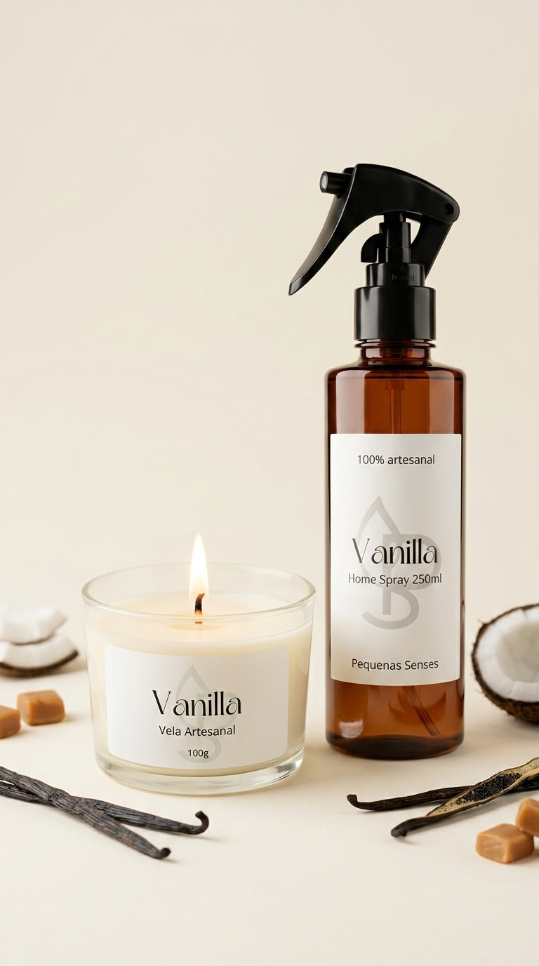 Combo Vanilla: Vela e Home Spray