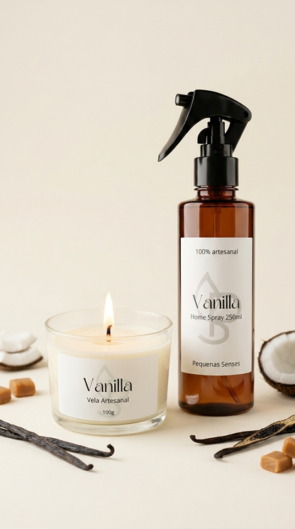 Combo Vanilla: Vela e Home Spray