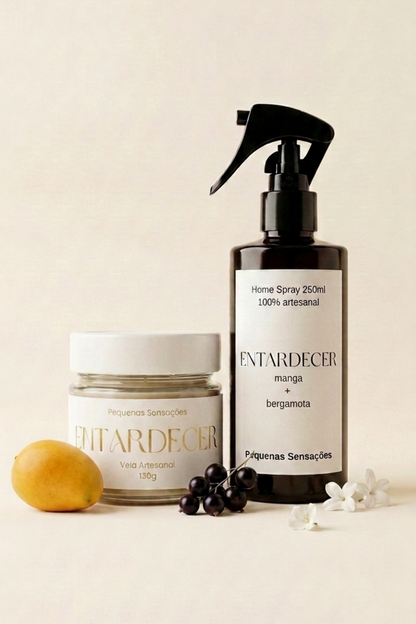 Combo Entardecer: Vela e Home Spray