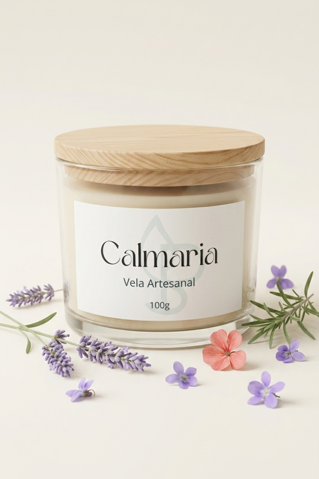 Vela aromática Calmaria - 100g – Pequenas Sensações